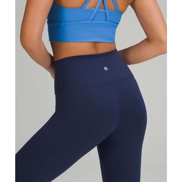 Lululemon Wunder Train High‑Rise Tight 25” Everlux Size 0 Night Sea - Picture 1 of 8